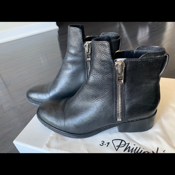 3.1 Phillip Lim Black Alexa Ankle Boots EU36 - Picture 2 of 8